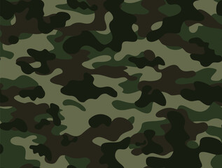 Fototapeta premium green camouflage army pattern seamless clothing texture