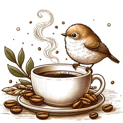 コーヒーとウグイス