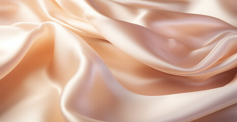 Obraz premium Gently beige and pink silk. or use as an illustration or background in a design.