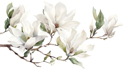 Delicate Magnolia Blooms