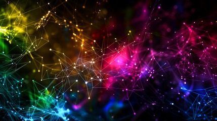 background connected line for internet or networking