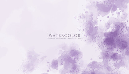 Abstract horizontal watercolor background. Neutral light colored empty space background illustration