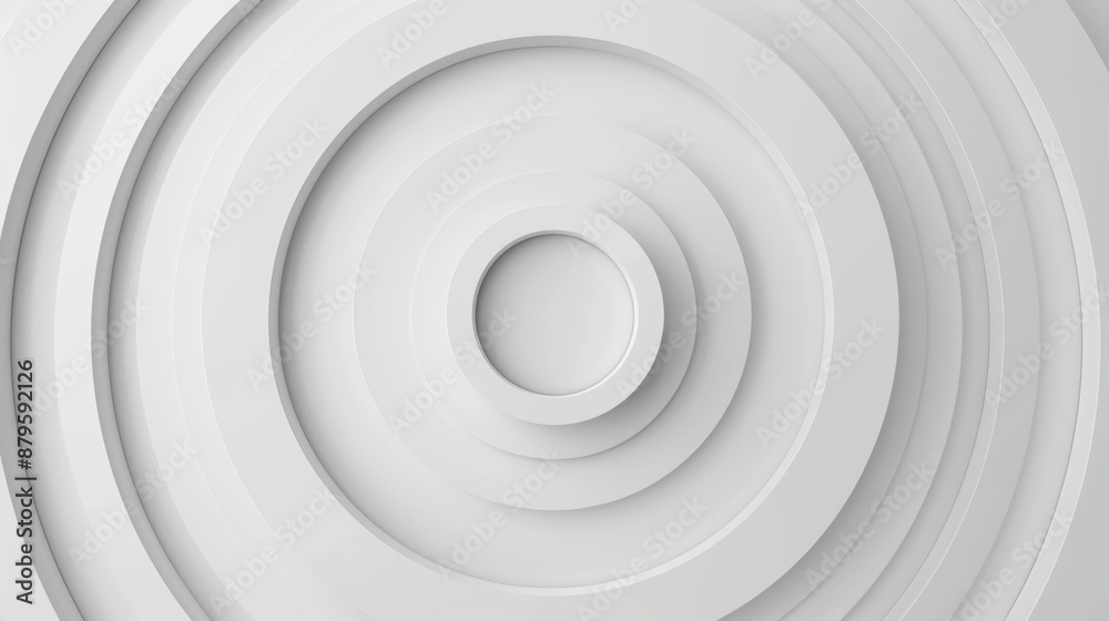Poster a simple 3d render illustration showing abstract rings for a business presentation. surface texture 