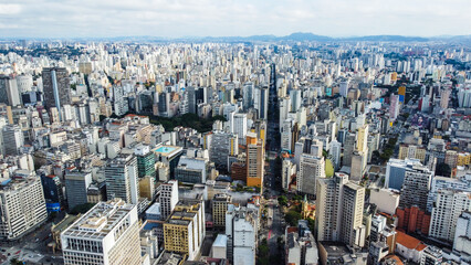 Fototapeta premium aerial view from the city of são paulo, sp, brazil
