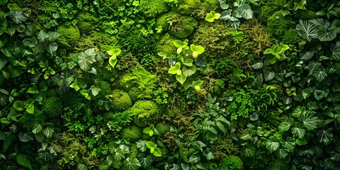 Vibrant moss wall with various shades of green intertwined for a soft look. Concept Nature Photography, Moss Wall, Green Shades, Soft Aesthetic, Textured Background