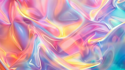 Naklejka premium Holographic Brown Gradient Blur Abstract Background, Light Leaks - Use a Screen Blending Mode to Create Vintage Film Mood, Trendy Style and Nostalgic Atmosphere for Your Photos.