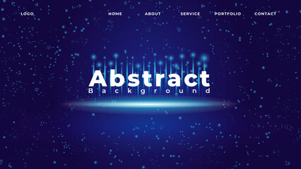 Abstract lightning rays technology artificial intelligence background