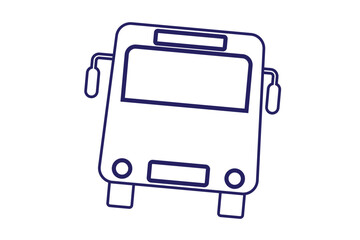 Bus icon set. bus vector icon