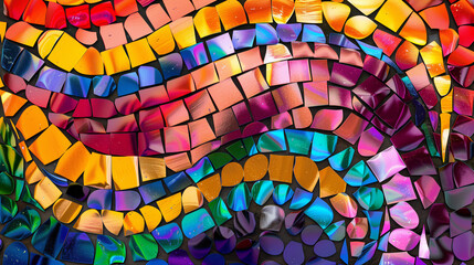 Fototapeta premium vivid colors, mosaic