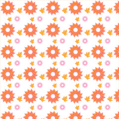 vector art floral illustration seamless repeat pattern design for clothing