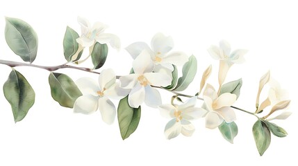 Obraz premium White Flowers Branch