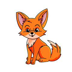 Obraz premium Cute Fox Illustration