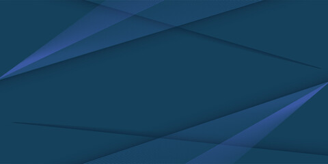 Modern dark blue paper background with dark 3d layered line triangle texture in elegant website or textured paper design