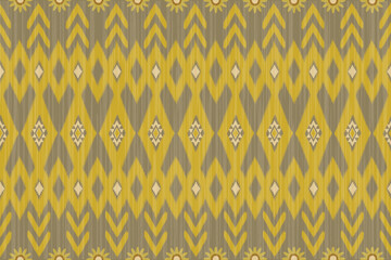 Navajo tribal vector seamless pattern. Native American ornament. Ethnic South Western decor style. Ikat Boho geometric ornament. Vector seamless pattern. Mexican blanket, rug. Woven carpet