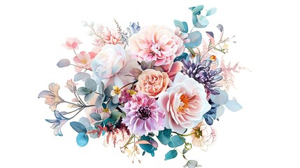 Watercolor Floral Bouquet