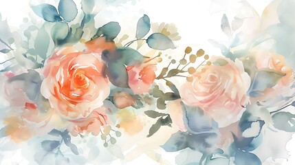 Watercolor Floral Bouquet