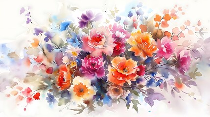 Watercolor Floral Bouquet