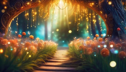 Naklejka premium autumn in the forest