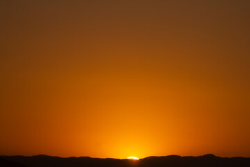 sunset in the mountains