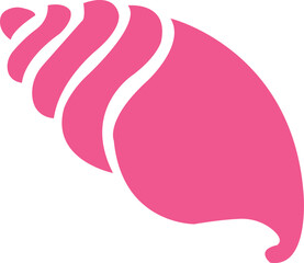 Seashell clip art design on plain white transparent isolated background for card, shirt, hoodie, sweatshirt, apparel, tag, mug, icon, poster or badge