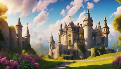 castle in the evening