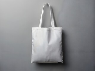 mocap of a white bag on a grey background