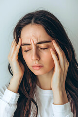 Young Woman Suffering from Headache
