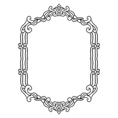 frame with decoration ornament
