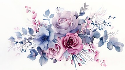Fototapeta premium Watercolor Floral Arrangement