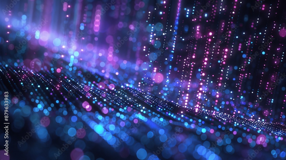 Poster abstract technology background. stock. science background. data visualization. 3d rendering.