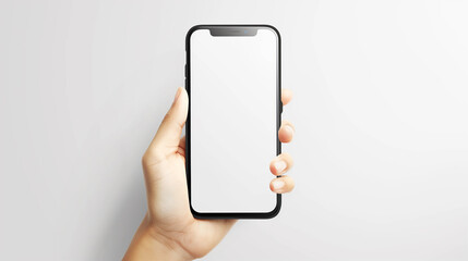 hand holding smartphone Generative AI 