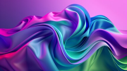 Obraz premium Abstract Colorful Fabric Swirl