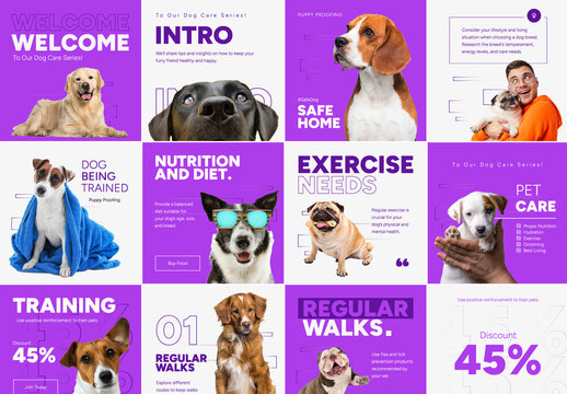 Pet Care Social Media Post Template