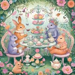 Fototapeta premium set of easter elements