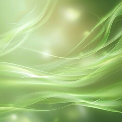 Fototapeta premium Gentle Flow of Green Energy