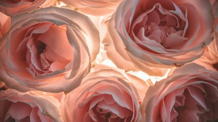 close-up of roses