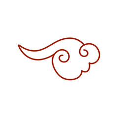 oriental cloud illustration