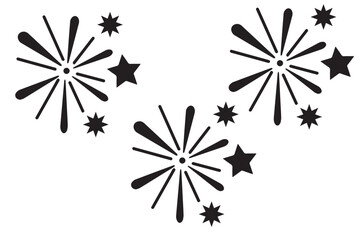 Fireworks Stroke design for t-shirt, abstract floral background