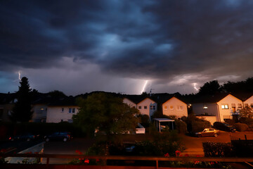 storm over the city