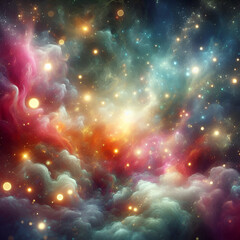 Obraz premium Magic glow lights abstract background template