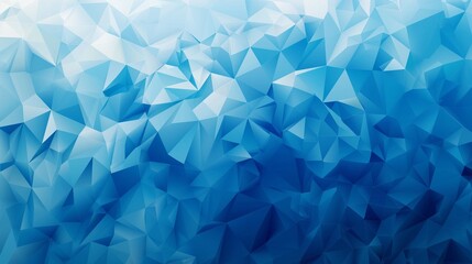 Obraz premium A light-themed geometric abstract background featuring a series of blue polygons. The design is modern and clean, perfect for technology or digital media projects.