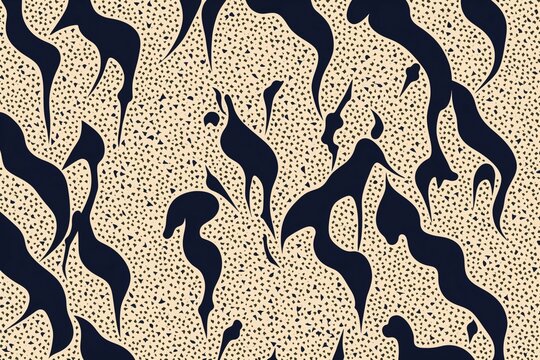 South Sudan Dinka cattle inspired organic spotted pattern wallpaper