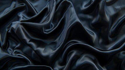 Obraz premium Black silk material texture