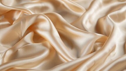 Fototapeta premium A beige silk material texture