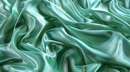 Obraz premium Mint green silk material texture