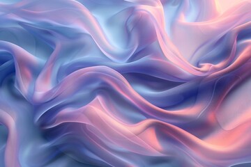 Obraz premium Ethereal Waves of Pastel Silk