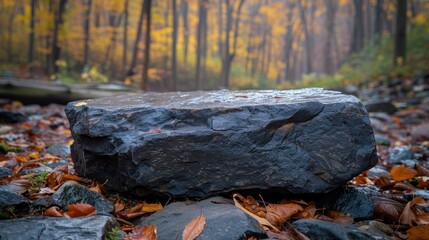 Large Stone in Forest