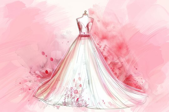 Sketched Wedding Gown Images  Browse 15,917 Stock Photos, Vectors, and  Video | Adobe Stock