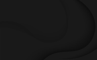 Elegant black background featuring wavy patterns and layered curves, ideal for modern, stylish, and sophisticated digital designs.