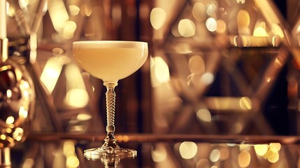 cocktails in art deco style Elegant party with drink and some bit : Generative AI